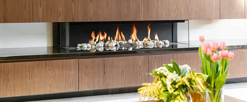 Double-height Fireplace Design Refurbishment in Niagara Falls, Ontario